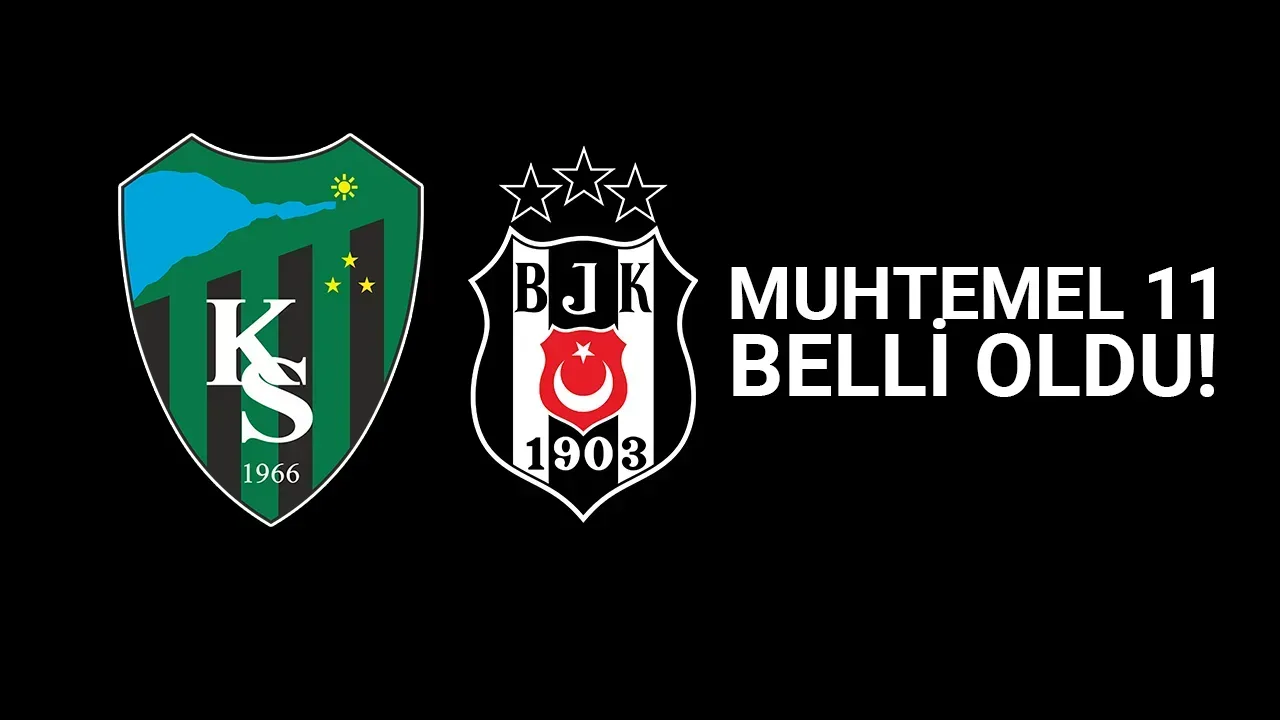 Kocaelispor-Beşiktaş muhtemel 11 belli oldu! Hangi kanalda? Saat kaçta?