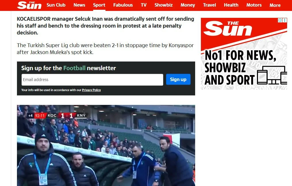 Selçuk İnan’ın protestosu Avrupa basınında yerini aldı!